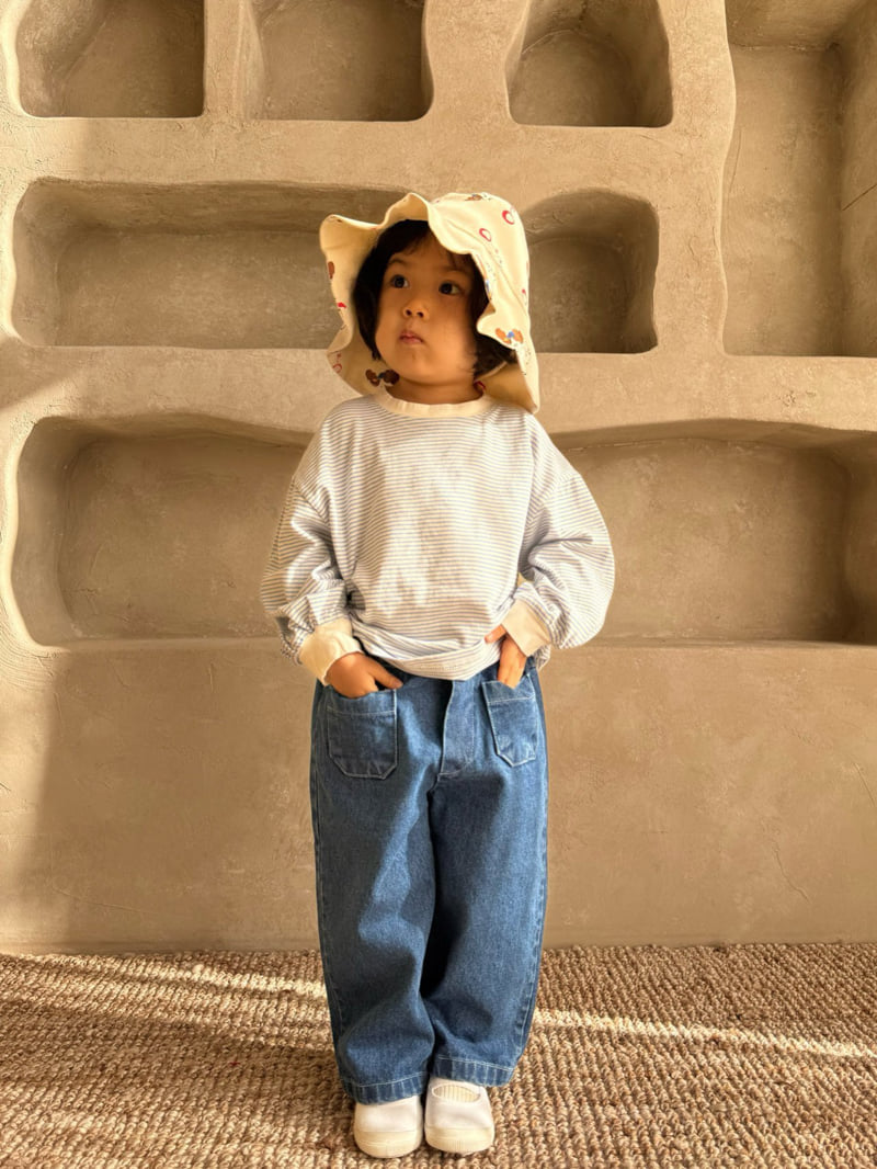 Bon Bon Butik - Korean Children Fashion - #kidsshorts - Pocket Denim Pants - 3