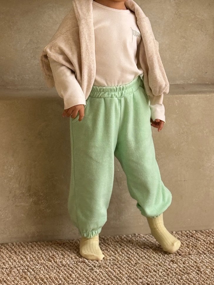 Bon Bon Butik - Korean Children Fashion - #minifashionista - Terry Jogger Pants - 12