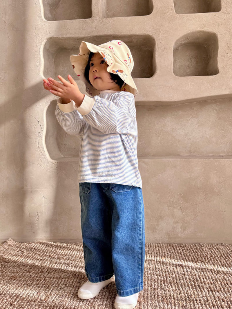 Bon Bon Butik - Korean Children Fashion - #prettylittlegirls - Pocket Denim Pants - 10