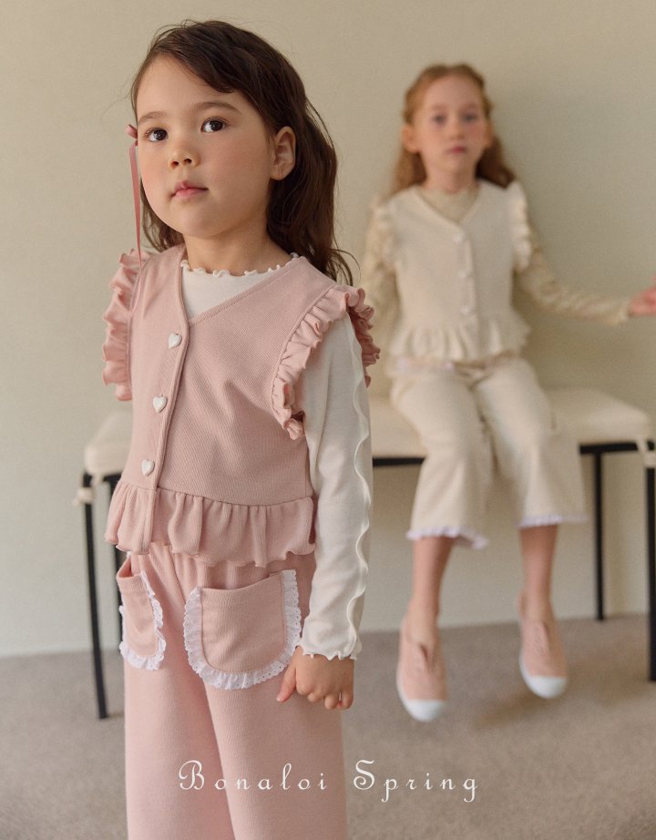 Bonaloi - Korean Children Fashion - #Kfashion4kids - BB Frill Vest - 7