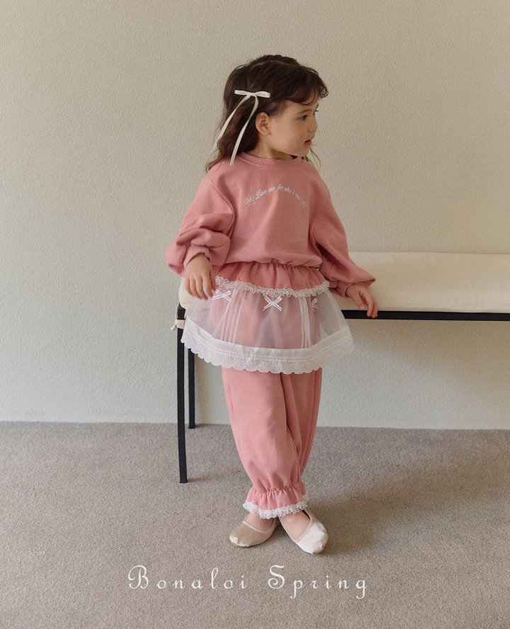 Bonaloi - Korean Children Fashion - #Kfashion4kids - Volume Lace Sweatshirts - 5