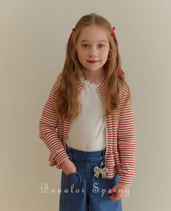 Bonaloi - Korean Children Fashion - #Kfashion4kids - Ribbon Ivory Key Ring - 7