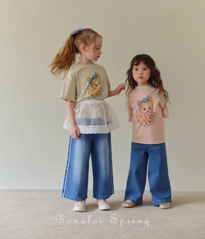 Bonaloi - Korean Children Fashion - #childofig - Cutie Meow Printed Tee - 7