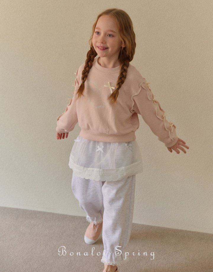Bonaloi - Korean Children Fashion - #childrensboutique - Shirring Lace Pants - 6