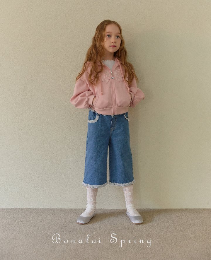 Bonaloi - Korean Children Fashion - #childrensboutique - Ray Bermuda Denim Pants - 6