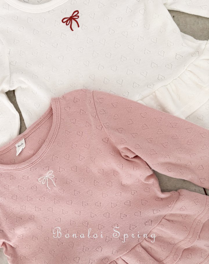 Bonaloi - Korean Children Fashion - #childrensboutique - Lovely Fril Tee - 5