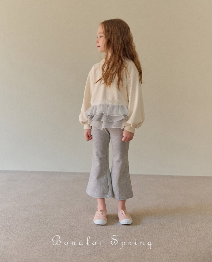 Bonaloi - Korean Children Fashion - #designkidswear - Ethan Organdy Bootcut Pants - 11