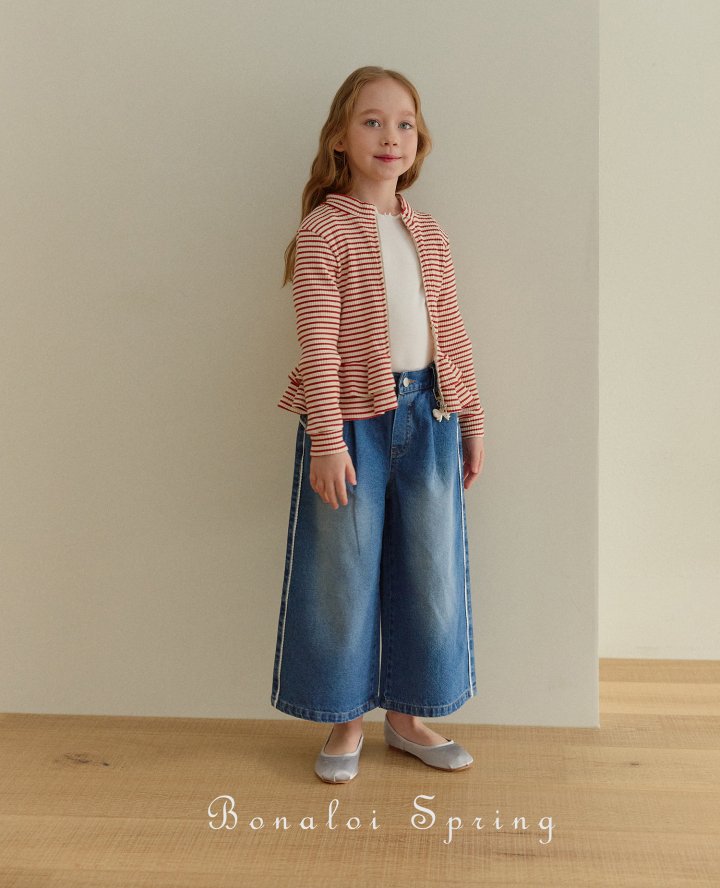 Bonaloi - Korean Children Fashion - #designkidswear - Stripe Rib Jumper - 5