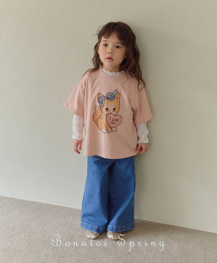 Bonaloi - Korean Children Fashion - #discoveringself - Cutie Meow Printed Tee - 10