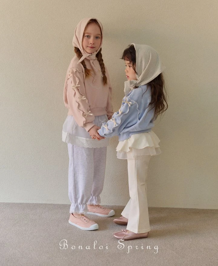 Bonaloi - Korean Children Fashion - #discoveringself - Shirring Lace Pants - 8