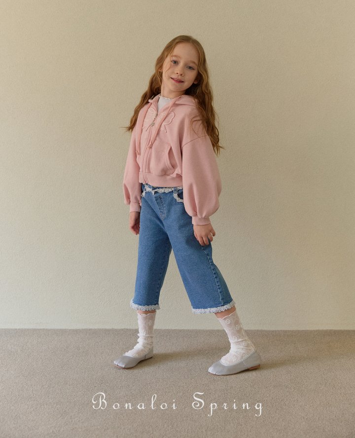 Bonaloi - Korean Children Fashion - #discoveringself - Ray Bermuda Denim Pants - 8