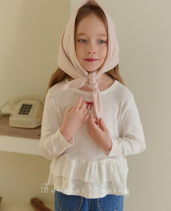 Bonaloi - Korean Children Fashion - #discoveringself - Lovely Fril Tee - 7