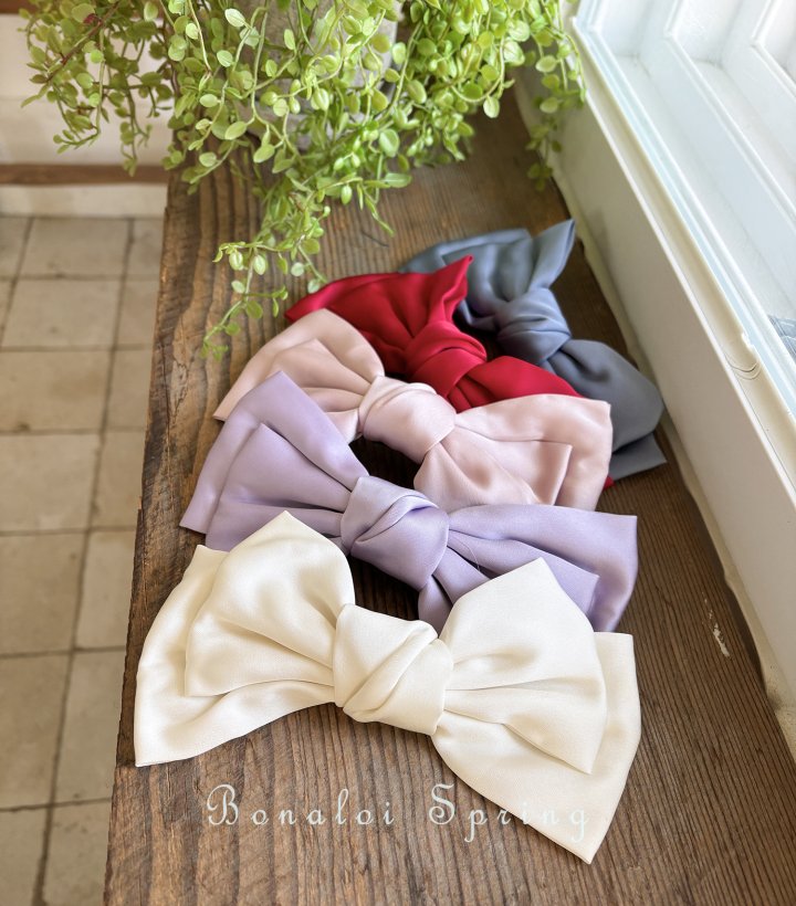 Bonaloi - Korean Children Fashion - #discoveringself - Satin Ribbon Pin - 3