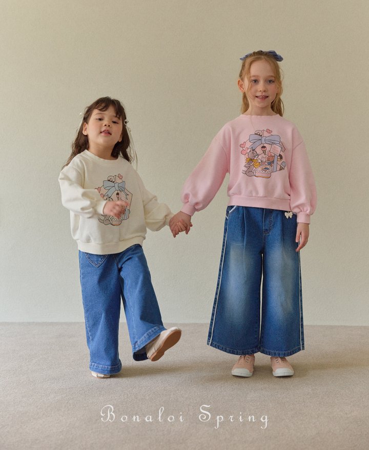 Bonaloi - Korean Children Fashion - #kidsshorts - Best Friend Sweatshirts