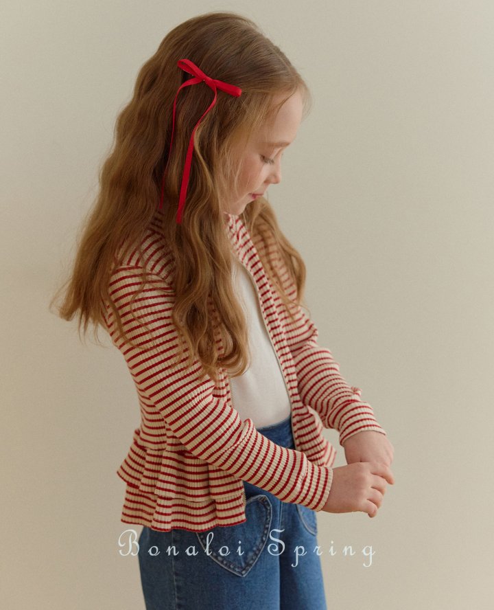 Bonaloi - Korean Children Fashion - #kidsshorts - Long Cutie Ribbon Pin Set (set of 2) - 3
