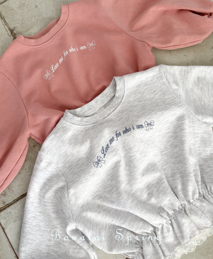 Bonaloi - Korean Children Fashion - #kidsstore - Volume Lace Sweatshirts - 3