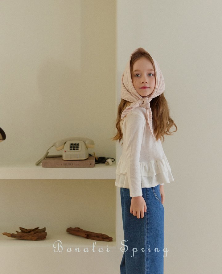 Bonaloi - Korean Children Fashion - #kidsstore - Lovely Fril Tee - 10