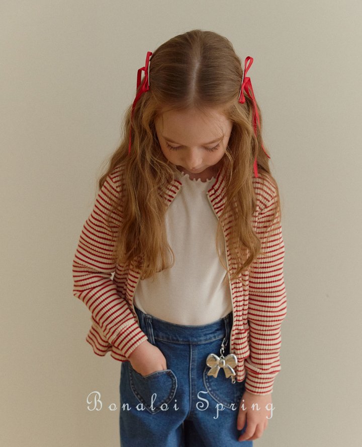 Bonaloi - Korean Children Fashion - #kidsshorts - Long Cutie Ribbon Pin Set (set of 2) - 4