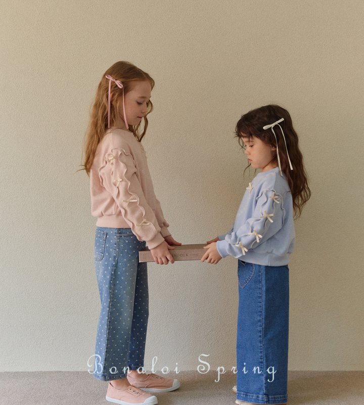 Bonaloi - Korean Children Fashion - #kidzfashiontrend - Long Cutie Ribbon Pin Set (set of 2) - 5