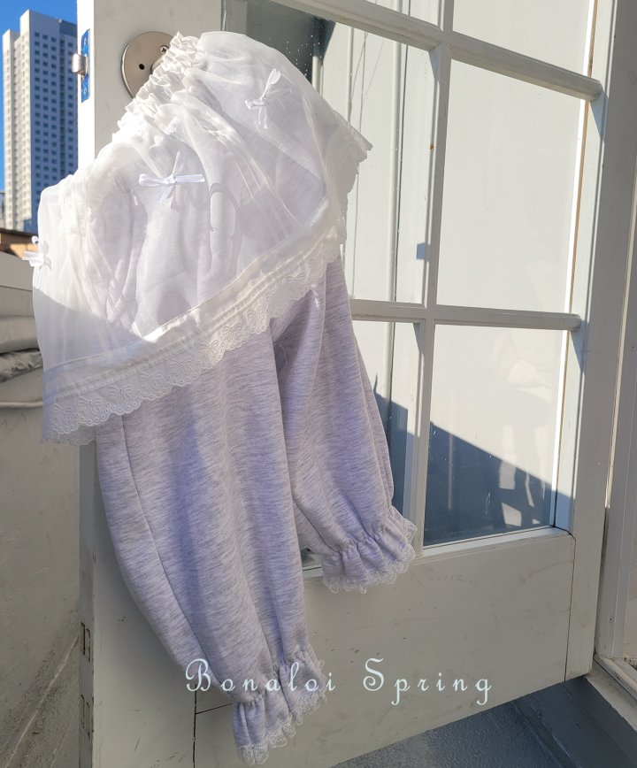 Bonaloi - Korean Children Fashion - #littlefashionista - Organdy Pin-tuck Skirt