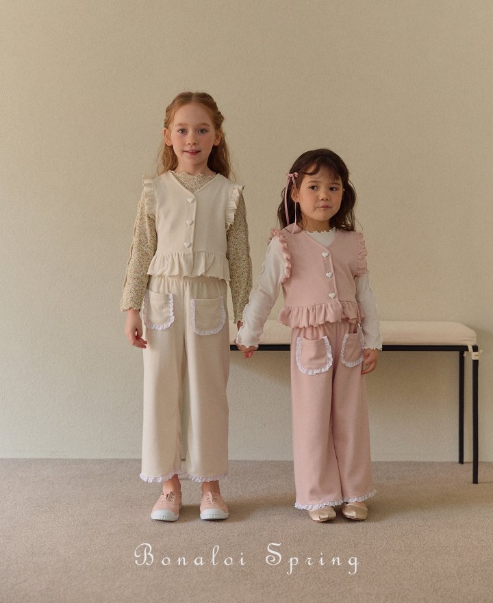Bonaloi - Korean Children Fashion - #littlefashionista - BB Frill Vest - 8