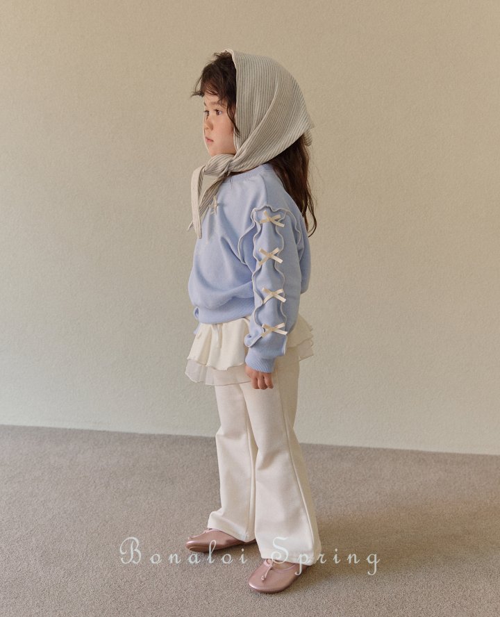 Bonaloi - Korean Children Fashion - #magicofchildhood - Ethan Organdy Bootcut Pants - 3
