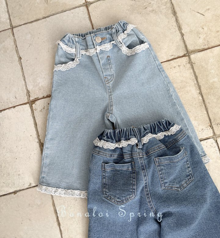 Bonaloi - Korean Children Fashion - #magicofchildhood - Ray Bermuda Denim Pants