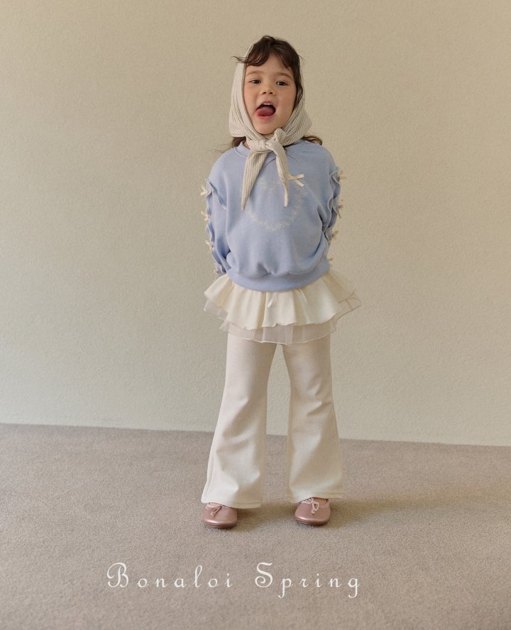 Bonaloi - Korean Children Fashion - #magicofchildhood - Ethan Organdy Bootcut Pants - 4