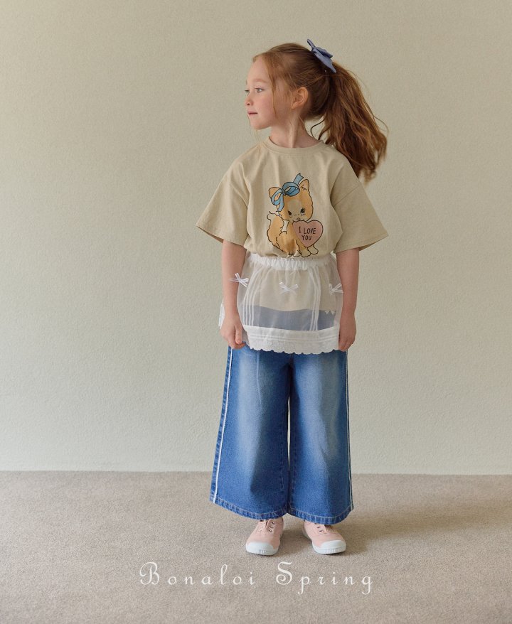 Bonaloi - Korean Children Fashion - #prettylittlegirls - Cutie Meow Printed Tee - 3