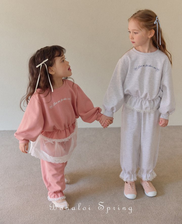 Bonaloi - Korean Children Fashion - #prettylittlegirls - Volume Lace Sweatshirts - 9
