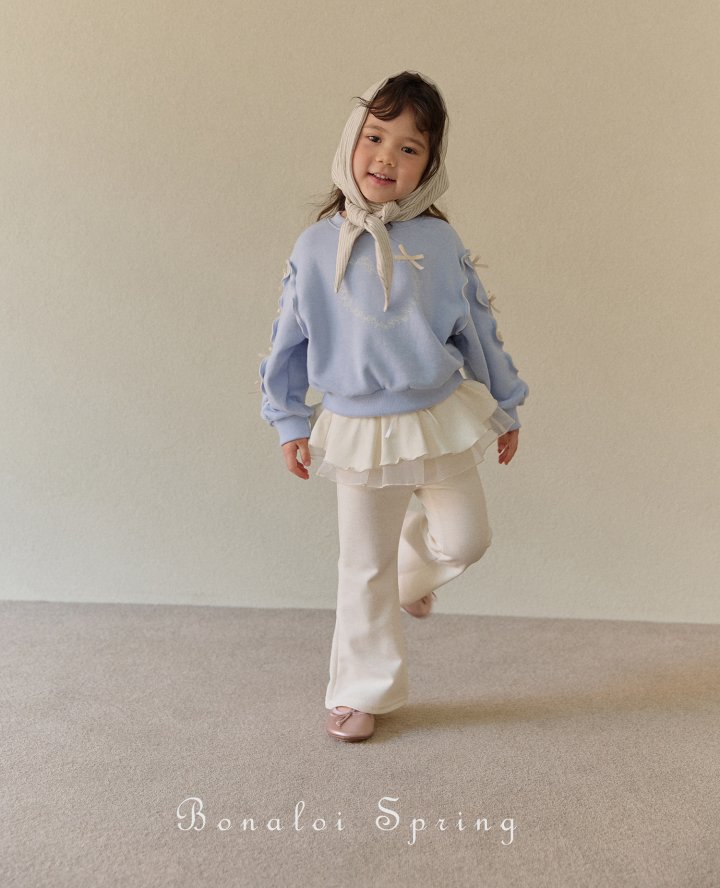 Bonaloi - Korean Children Fashion - #todddlerfashion - Ethan Organdy Bootcut Pants - 6