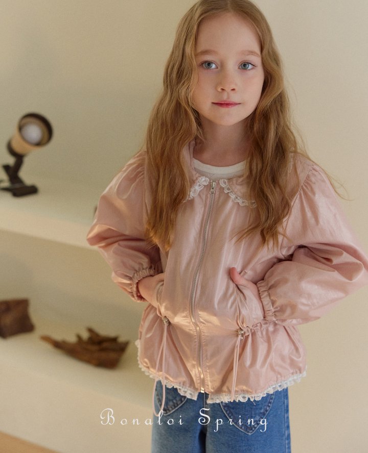 Bonaloi - Korean Children Fashion - #todddlerfashion - Pretty Glossy Jumper - 3