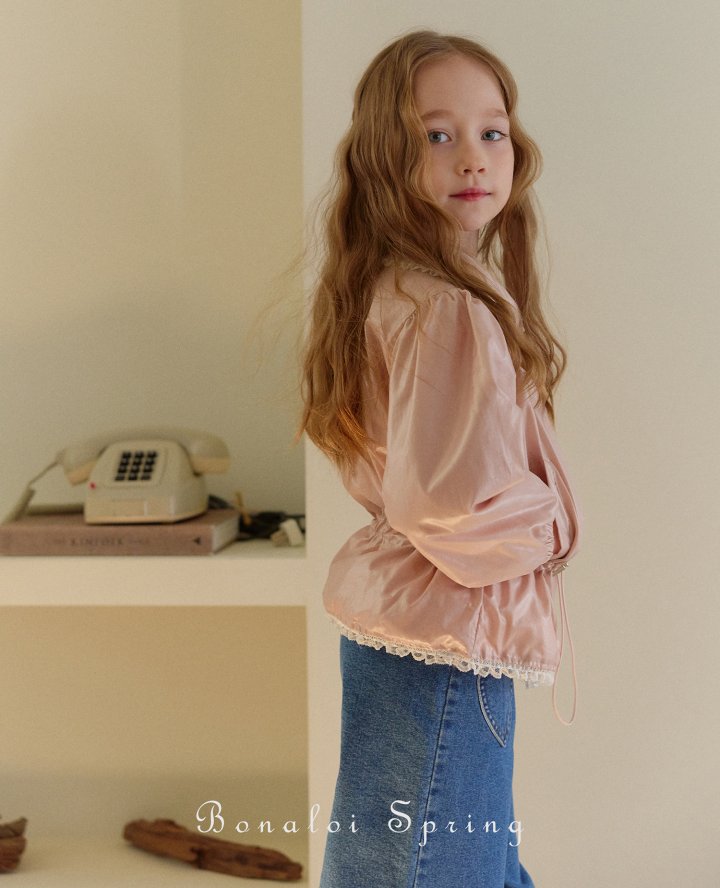 Bonaloi - Korean Children Fashion - #todddlerfashion - Pretty Glossy Jumper - 4