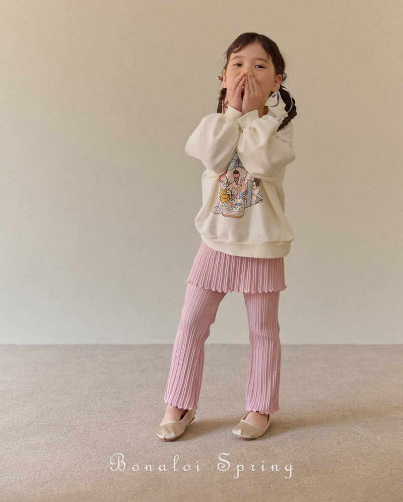 Bonaloi - Korean Children Fashion - #toddlerclothing - Salt Skirt Bootcut Pants - 11