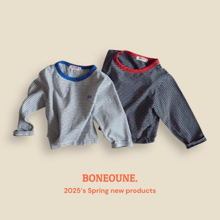 Boneoune - Korean Children Fashion - #Kfashion4kids - Stripe Crop Tee