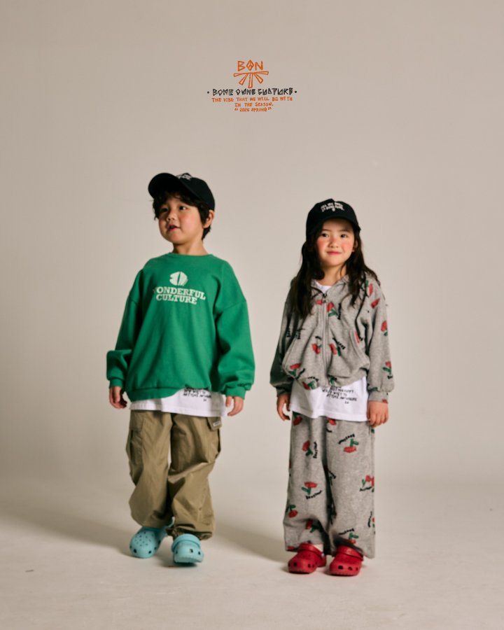 Boneoune - Korean Children Fashion - #Kfashion4kids - Culture Double-sided Sweatshirts - 12