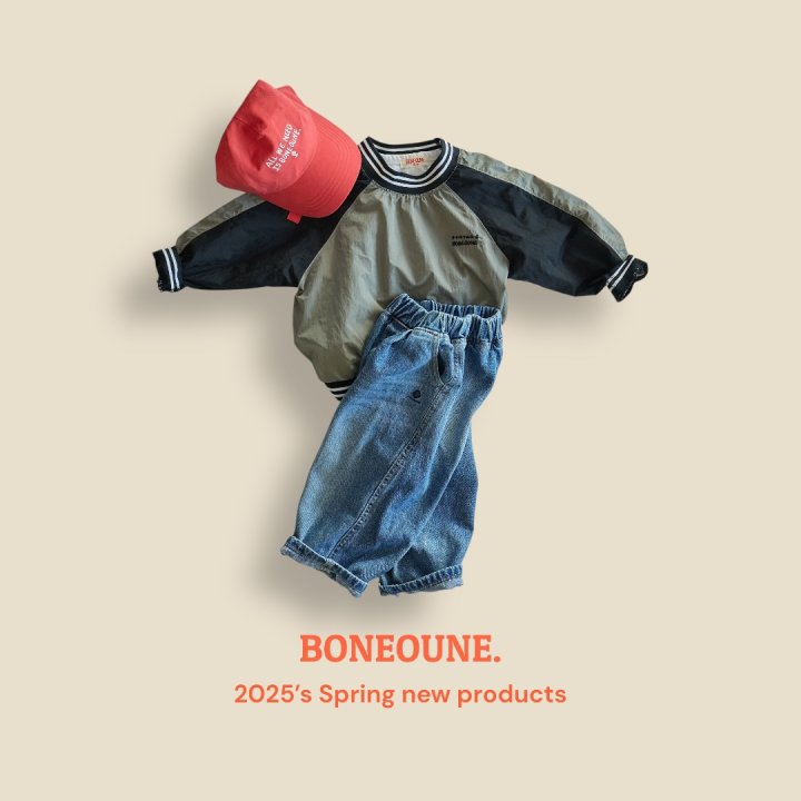 Boneoune - Korean Children Fashion - #Kfashion4kids - Bander Nylon Sweatshirts - 6