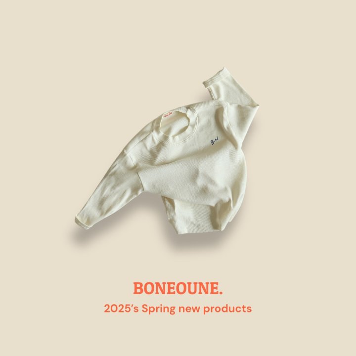 Boneoune - Korean Children Fashion - #Kfashion4kids - Milk Ribbed Tee - 5