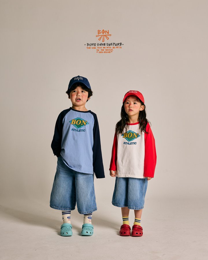 Boneoune - Korean Children Fashion - #Kfashion4kids - Athletic Raglan Tee - 12