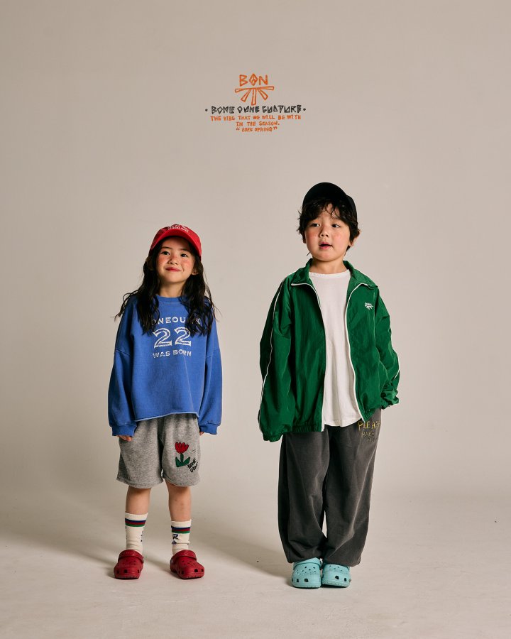 Boneoune - Korean Children Fashion - #Kfashion4kids - Two-Two Pigment Crop Sweatshirts - 8