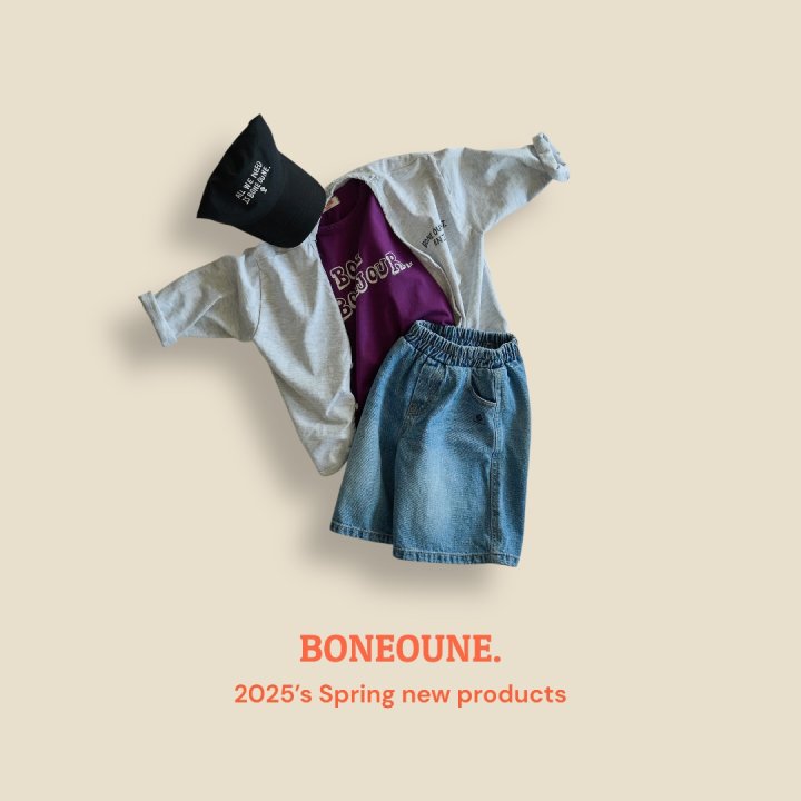 Boneoune - Korean Children Fashion - #Kfashion4kids - Bermuda Denim Pants - 5