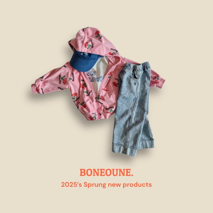 Boneoune - Korean Children Fashion - #childofig - Stone Denim Pants - 8