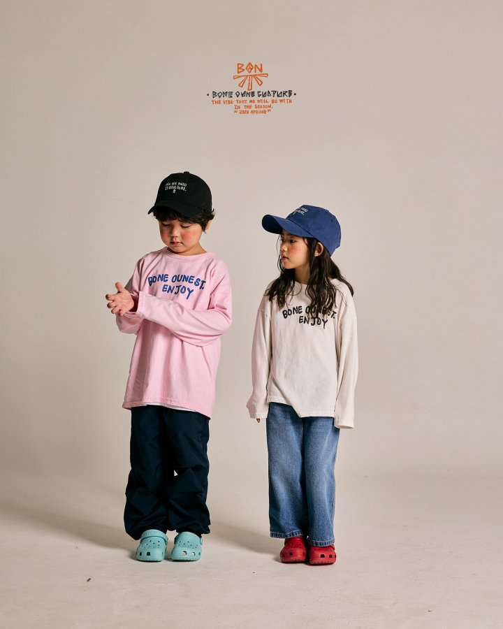 Boneoune - Korean Children Fashion - #childofig - Enjoy Single Tee - 4