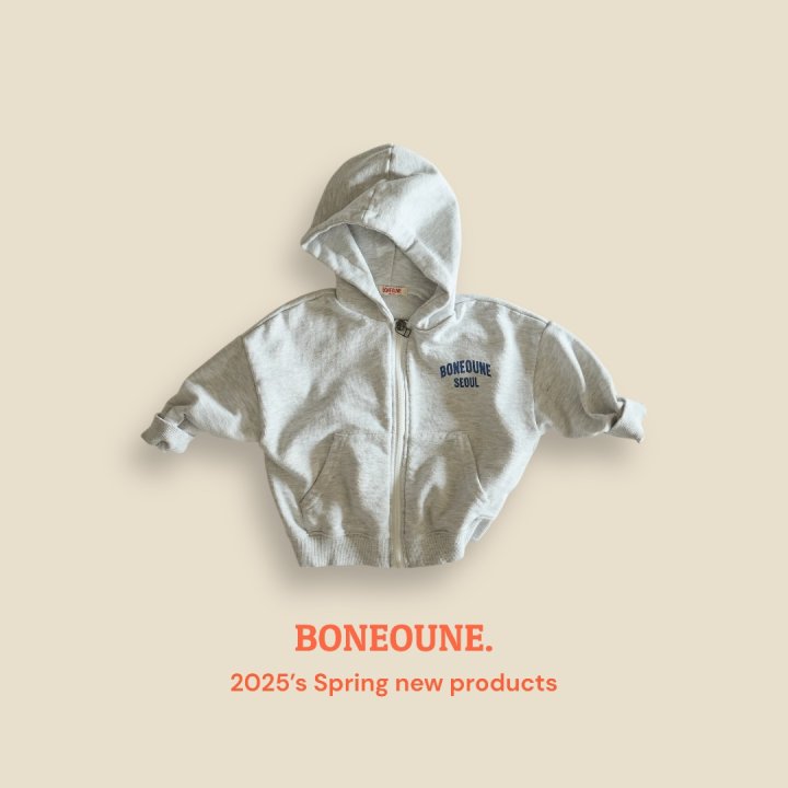 Boneoune - Korean Children Fashion - #childofig - Bone Seoul Hooded Zip-up Jacket - 6