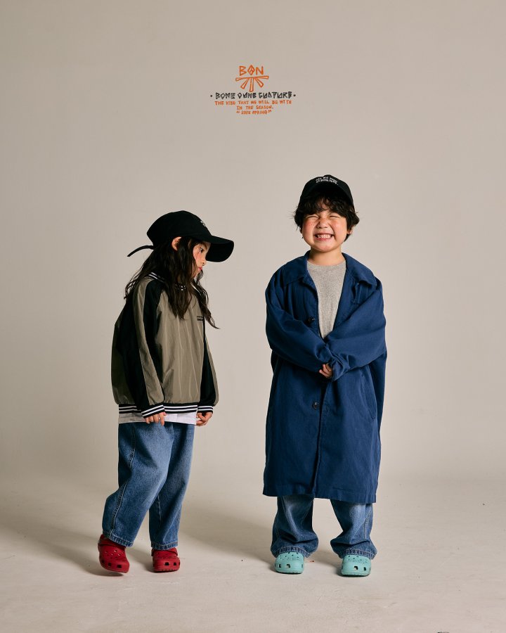 Boneoune - Korean Children Fashion - #childofig - Bander Nylon Sweatshirts - 11