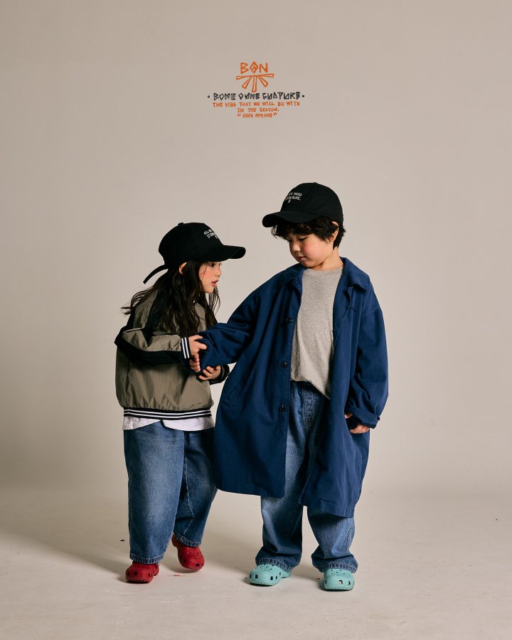 Boneoune - Korean Children Fashion - #childofig - Bander Nylon Sweatshirts - 12
