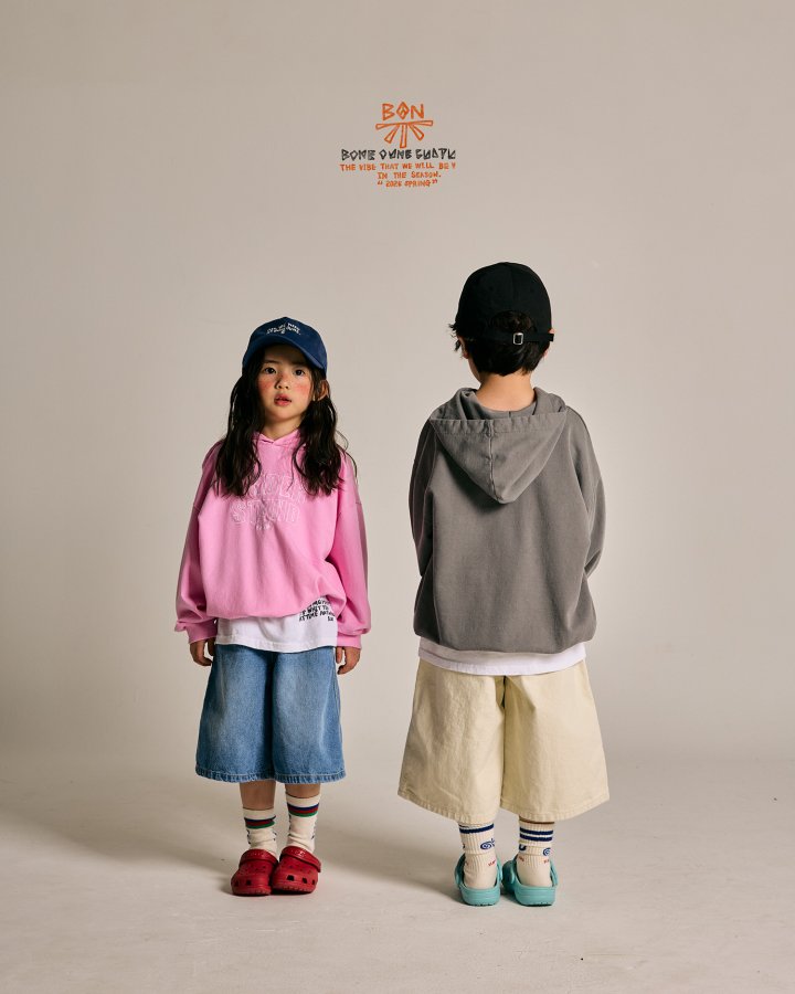 Boneoune - Korean Children Fashion - #prettylittlegirls - Under Pigment Hoodie - 4