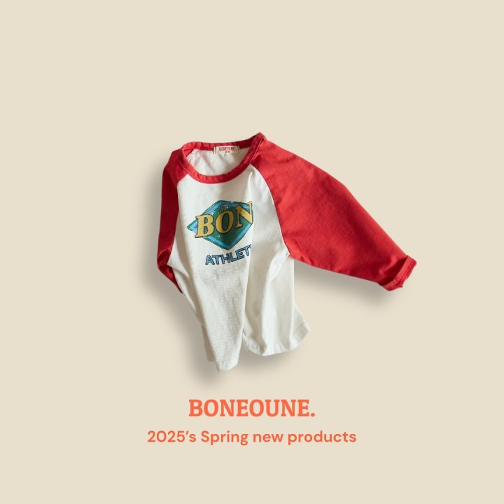 Boneoune - Korean Children Fashion - #childofig - Athletic Raglan Tee - 3
