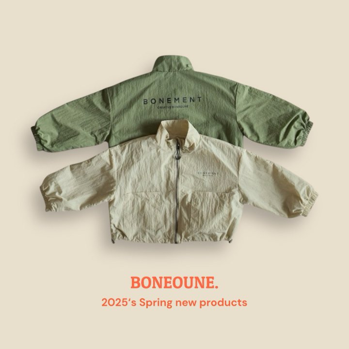 Boneoune - Korean Children Fashion - #childofig - Bonement Crop Jacket