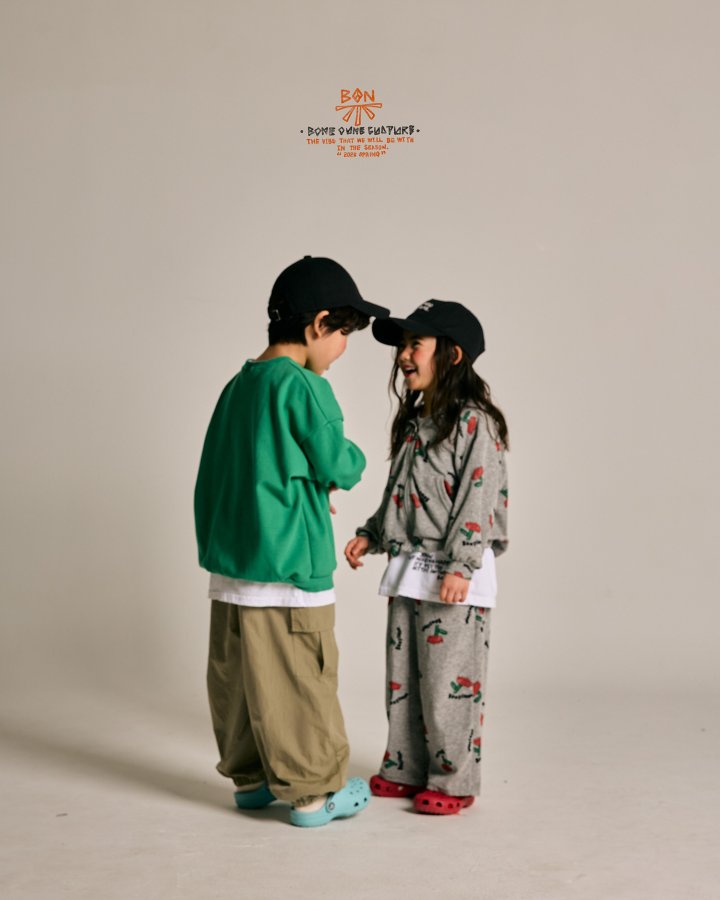 Boneoune - Korean Children Fashion - #childrensboutique - Culture Double-sided Sweatshirts - 5
